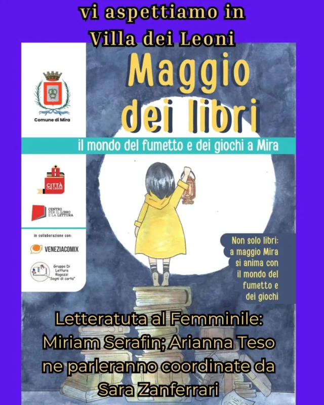Siamo in Villa dei Leoni a parlare di Letteratura al Femminile con Miriam Serafin, Arianna Teso e Sara Zanferrari. Un incontro dove si sta parlando di cosa si intende per letteratura al femminile e cosa leggono in realtà le donne al giorno d'oggi. 
#letteratura #libri #incontri #conoscere #comunedimira #veneziacomix